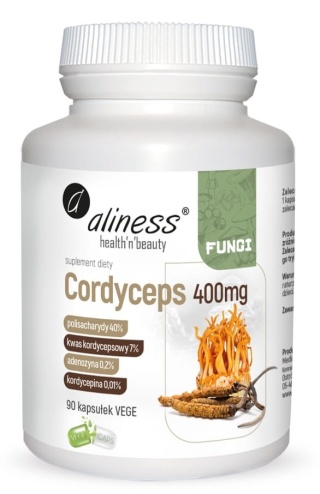 Aliness, Cordyceps 40/7/0,2/0,01,400mgx90