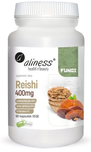 Aliness, Reishi 400mg x 90 Vege caps.