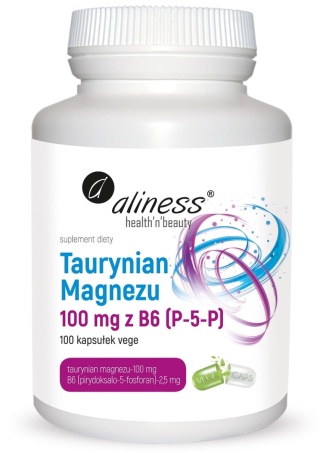 Aliness, Taurynian Magnezu 100mg B6 x100 kaps