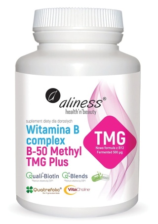 Aliness, Witamina B50 Methyl TMG Plus, 100 Vege kaps