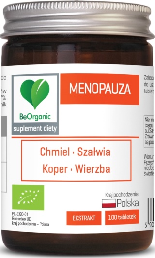 BeOrganic, Menopauza BIO 450mgx100tabl