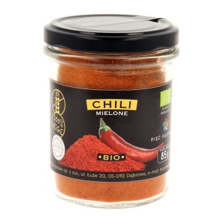 Chili mielone bezglutenowe BIO 85 g- Pięć Przemian