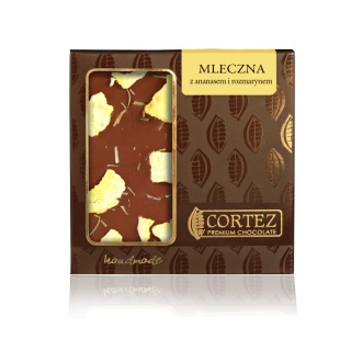 Cortez Czekolada Mleczna z Ananasem i Rozmarynem 85 g