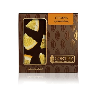 Cortez Czekolada ciemna z pomarańczą 85 g
