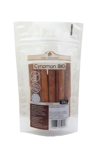 Cynamon cejloński LASKI BIO 45 g - Pięć Przemian