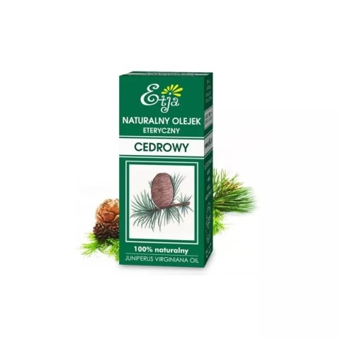 ETJA Olejek Cedrowy 10 ml – naturalny olejek eteryczny z drzewa cedrowego