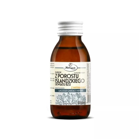 Herbapol Syrop z Porostu Islandzkiego i Bzu Czarnego z Witaminą C 100 ml – suplement diety