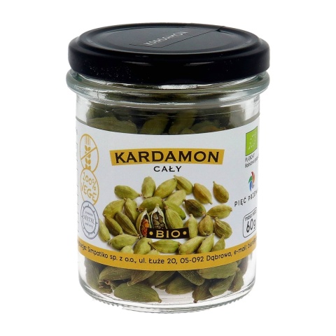 Kardamon cały bezglutenowy BIO 60 g - Pięć Przemian Kardamon cały bezglutenowy BIO 60 g - Pięć Przemian