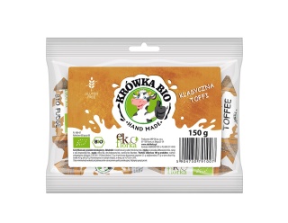 Krówki Bio klasyczne z toffi - bezglutenowe 150 g