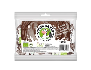 Krówki Bio z gorzką czekoladą i czarną porzeczką - bezglutenowe 150 g