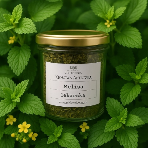 Manufaktura Cieleśnica Melisa lekarska susz 50 g – naturalny susz z liści melisy, tradycyjny surowiec zielarski do naparów