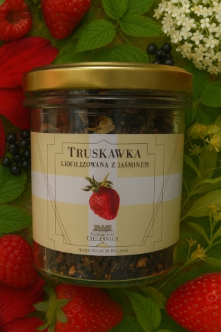 Manufaktura Cielśnica Zielona herbata z truskawką liofilizowaną z jaśminem 40 g