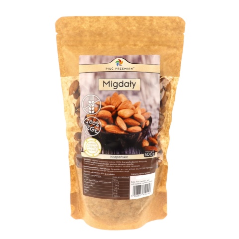 Migdały łuskane 500 g Pięć Przemian