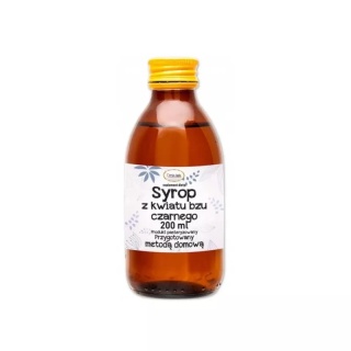 Mir-Lek Syrop z Kwiatu Bzu Czarnego 200 ml – naturalny, pasteryzowany syrop owocowo-ziołowy