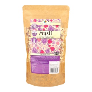 Musli z truskawkami bzeglutenowe 500 g - Pięć Przemian
