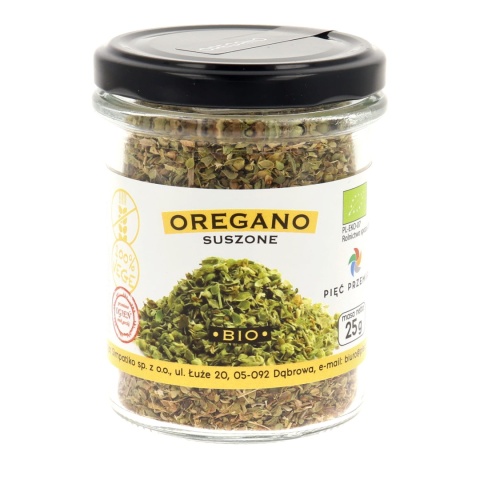 Oregano suszone bezglutenowe BIO 25 g- Pięć Przemian Oregano suszone bezglutenowe BIO 25 g- Pięć Przemian