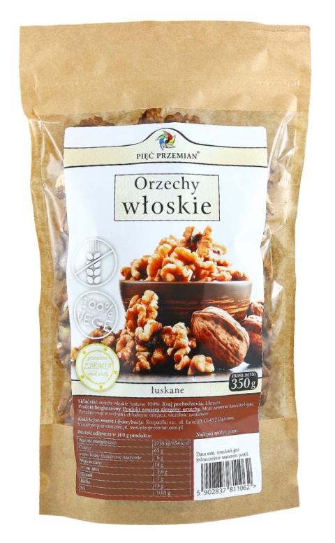 Orzechy wloskie 350 g -Pieć Przemian Orzechy wloskie 350 g -Pieć Przemian