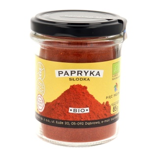 Papryka słodka mielona bezglutenowa BIO 85g - Pięć Przemian