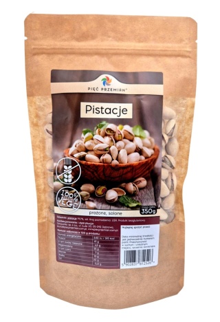 Pistacje Prażone ,solone 350 g-Pięć Przemian