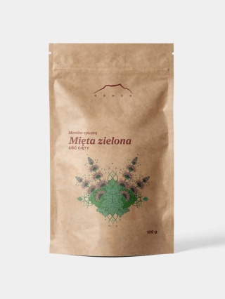 Mięta zielona spearmint liść 100 g