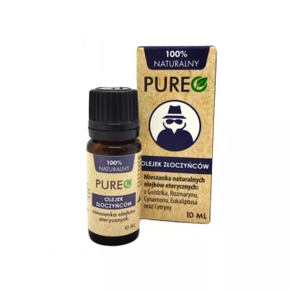 Pureo Olejek eteryczny Złoczyńców 10 ml – naturalna kompozycja aromatyczna do masażu i aromaterapii