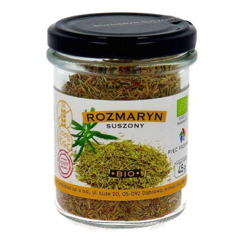 Rozmaryn bezglutenowy BIO 45 g - Pięć Przemian Rozmaryn bezglutenowy BIO 45 g - Pięć Przemian
