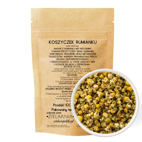 Rumianek koszyczek cały 50g ZIELARZPOLSKI.PL
