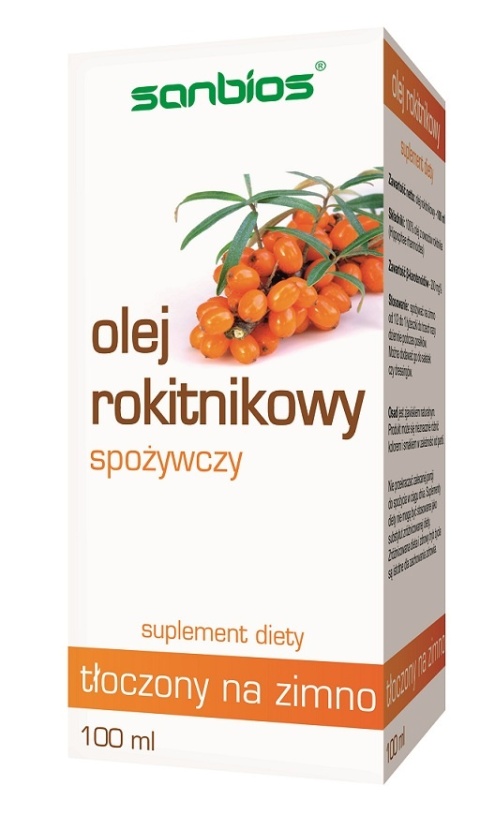 Sanbios olej rokitnikowy 100 ml tłoczony na zimno