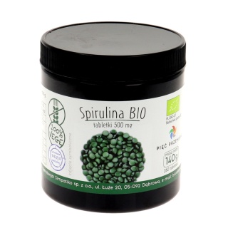 Spirulina tabletki BIO 140 g - Pięć Przemian