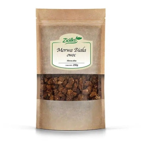 Morwa biała owoc Ziółko 250 g – naturalny susz roślinny